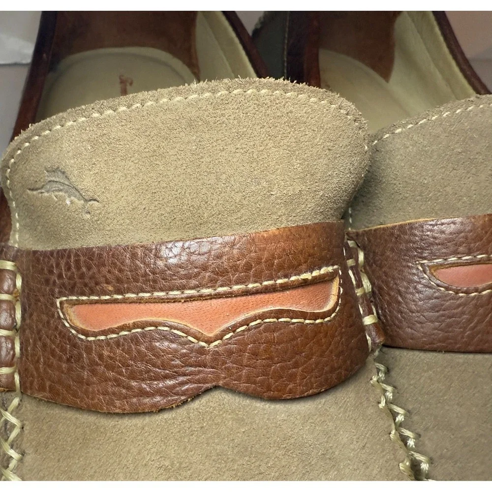 Tommy Bahama Men SlipOn Old Money Penny Loafer Driving Shoe Boat Classic Prep 11